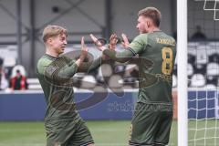 3. Liga; SC Verl - FC Ingolstadt 04; Tor Jubel Treffer 1:3, Benjamin Kanuric (8, FCI) Max Plath (14 FCI)
