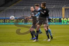 3. Liga - TSV 1860 München - FC Ingolstadt 04 - Peter Kurzweg (16, FCI) Filip Bilbija (35, FCI) Willsch Marius (25, 1860)