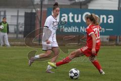 DFB -Pokal Frauen - Saison 2025/26 - FC Ingolstadt 04 Frauen - FC Bayern München - Emma Kusch (Nr.9 - FC Ingolstadt Frauen I) - Stanway Georgia rot Bayern - Foto: Meyer Jürgen