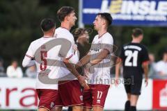Toto Pokal; TSV Landsberg - FC Ingolstadt 04; Elfmeter Julian Kügel (29, FCI) trifft zum Tor Jubel Treffer 4:7 Max Besuschkow (17, FCI) Emre Gül (5, FCI)