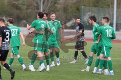 Bezirksliga - Saison 2024/25- FC Fatih - VFB Eichstätt II  - Samuel Schmid grün Eichstätt mit dem 0:1 Führungstreffer - jubel - - Foto: Meyer Jürgen