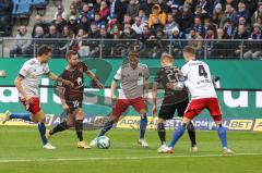 2.BL; Hamburger SV - FC Ingolstadt 04; Marc Stendera (10, FCI) Christian Gebauer (22, FCI) Schonlau Sebastian (4 HSV)