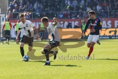 2.BL; Holstein Kiel - FC Ingolstadt 04 - Christian Gebauer (22, FCI) Florian Pick (26 FCI) Arslan Ahmet (7 Kiel)