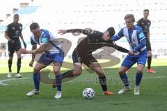 3. Liga - 1. FC Magdeburg - FC Ingolstadt 04 - Thomas Keller (27, FCI) Bittroff Alexander (24 Magdeburg) Jacobsen Thore (22 Magdeburg)