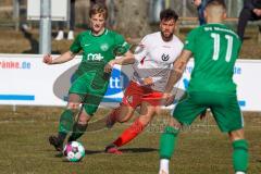 Bezirksliga OBB Nord - SV Manching - FC Schwabing München - Rainer Meisinger (#19 Manching) - Pancic Patrik weiss Schwabing - Foto: Jürgen Meyer