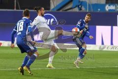 2.BL; Karlsruher SC - FC Ingolstadt 04; Valmir Sulejmani (33, FCI) Jakob Kilian (18 KSC)