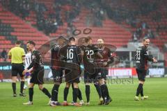 2.BL; FC Ingolstadt 04 - Erzgebirge Aue; Tor Jubel Treffer Visar Musliu (16, FCI) Thomas Keller (27, FCI) Christian Gebauer (22, FCI) Patrick Schmidt (32, FCI) Florian Pick (26 FCI) Valmir Sulejmani (33, FCI) Marcel Gaus (19, FCI)