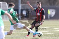 U19 - Nachwuchsliga -  - Saison 2024/25 - FC Ingolstadt 04 - 1. FC Schweinfurth - Baran Berk rot FCI - Lukas Schneider grün Schweinfurth  - Foto: Meyer Jürgen