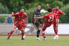 Kreisliga - Saison 2025/26- TSV Ingolstadt Nord - Türk SV Ingolstadt - Arda Keskin rot Türkisch - Valjdrin Stafa schwarz Ing Nord - Foto: Meyer Jürgen