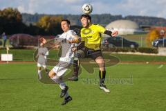 Kreisliga - Saison 2022/2023 - TSV Gaimersheim - FC Hitzhofen/Oberzell - Manuel Bittlmayer weiss Gaimersheim - Manuel Furino gelb Hitzhofen - 
Foto: Meyer Jürgen