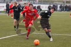 A-Junioren - Bundesliga Süd Fc Ingolstadt 04 - SC Freiburg -  Causevic Benjamin (Nr.10 - FC Ingolstadt A-Jugend)  - Schopper David schwarz Freiburg - Foto: Meyer Jürgen