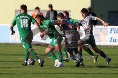 Totopokal- Saison 2023/2024 - SV Manching  - VFB Eichstätt - Marcel Posselt (Nr.19 - SV Manching) - Hollinger Christoph #19 grau Eichstätt - Foto: Meyer Jürgen