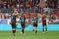 3. Liga; FC Ingolstadt 04 - SSV Jahn Regensburg; Tor Jubel Treffer 2:1 Simon Lorenz (32, FCI) Moritz Seiffert (23, FCI) Lukas Fröde (34, FCI) Herz