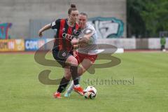 2. Bundesliga Frauen - Saison 2024/25 - FC Ingolstadt 04 Frauen - FSV Gütersloh - Wolski Lea (Nr.5 - FCI Frauen) - Weber Paula weiss Gütersloh - Foto: Meyer Jürgen