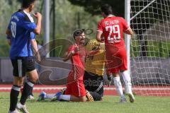Testspiel - Bezirksliga - Saison 2025/26 - FC Fatih Ingolstadt - TSV Burgheim - Eray Genc rot Fatih mit einer vergebenen Torchance - Atilla Demir rot #29 Fatih - Matthias Karmann Torwart Burgheim - XXXXX - Foto: Meyer Jürgen