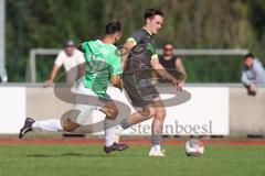 Bezirksliga - Saison 2025/26 - FC Fatih Ingolstadt - FC Gerolfing - Semih Kaleli (Nr.7 - FC Fatih Ingolstadt) - David Simm (Nr.7 - FC Gerolfing) - Foto: Meyer Jürgen