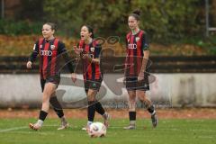 *** 2. Bundesliga Frauen - Saison 2025/26 - FC Ingolstadt 04 Frauen - VFL Bochum - Der 1:0 Führungstreffer durch Annika Kömm (Nr.25 - FC Ingolstadt Frauen I)- jubel  - Paula Vidovic (Nr.11 - FC Ingolstadt Frauen I) - Emma Kusch (Nr.9 - FC Ingolstadt Fraue