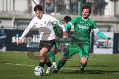 Bezirksliga - Saison 2025/26 - FC Gerolfing - SpVgg Altenerding - Phillipp Haunschild (Nr.12 - FC Gerolfing) - Marco Baumann weiss Altenerding - Foto: Meyer Jürgen