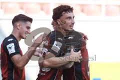 3. Liga; FC Ingolstadt 04 - Würzburger Kickers; Tor Jubel Treffer 2:1 Davide Sekulovic (33, FCI) Jonas Scholz (15, FCI) Emre Gül (5, FCI)
