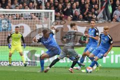 2.BL; FC St. Pauli - FC Ingolstadt 04, Michael Heinloth (17, FCI) Marcel Hartel (Pauli 30) Christian Gebauer (22, FCI) Tobias Schröck (21, FCI) Torwart Fabijan Buntic (24, FCI)