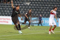 3. Liga - Saison 2025/26 - VFB Stuttgart II - FC Ingolstadt 04  - Der 1:2 Anschlusstreffer durch Mads Borchers (Nr.9 - FC Ingolstadt 04) - jubel - Foto: Meyer Jürgen