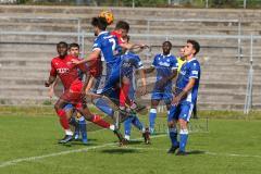 A - Junioren Bundesliga Süd/Südwest -  Saison 2021/2022 - FC Ingolstadt 04 - Karlsruher SC - Schmid Mamuel (#7 FCI) - Rafailidis Aggelos blau Karlsruhe - Foto: Meyer Jürgen