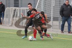 AUDI - Schanzer Amateurcup 2023 - Vorrunde - Türk SV Ingolstadt - SV 66 Pondorf - Aytac Mandaci schwarz Türk SV - Johannes Zeller rot Pondorf - Foto: Meyer Jürgen