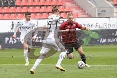3. Liga - Fußball - FC Ingolstadt 04 - SV Meppen - Maximilian Beister (11, FCI) Al-Hazaimeh Jeron (25  Meppen) Andermatt Nicolas (6  Meppen)