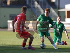 Landesliga - Saison 2026/27 - SV Manching - FC Memmingen II - Senih Fazlji (Nr.7 - SV Manching) - Geiger Felix rot Memmingen - Foto: Meyer Jürgen