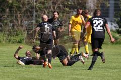 Kreisklasse - Saison 2023/2024 - GW Ingolstadt - FC Gelbelsee - Der 1:0 Führungstreffer per Freistoß durch #27 schwarz Semih Soysal GW Ing - jubel -  Foto: Meyer Jürgen