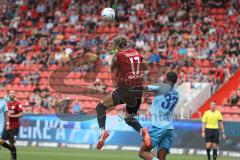 3.Liga - Saison 2022/2023 - FC Ingolstadt 04 -  SV Wehen Wiesbaden - Calvin Brackelmann (Nr.17 - FCI) - Brooklyn Ezeh (Nr.37 - SV Wehen Wiesbaden) - Foto: Meyer Jürgen