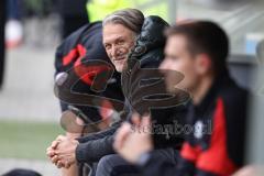 3. Liga; Alemannia Aachen - FC Ingolstadt 04; an der Seitenlinie, Spielerbank Geschäftsführers Dietmar Beiersdorfer (FCI Sport Kommunikation)