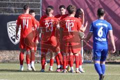 Bayernliga Süd - Saison 2022/2023 - FC Ingolstadt 04 - FC Deisenhofen -Der 1:0 Führungstreffer durch Mussa Fofanah (Nr.7 - FCI II) - jubel -  Foto: Meyer Jürgen