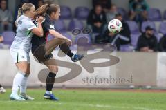 2. Frauen Bundesliga - Saison 2025/26- FC Ingolstadt 04 - VFL Wolfsburg - Stefanie Reischmann (Nr.24 - FC Ingolstadt Frauen I) - Anastasia Harting weiss Wolfsburg - Foto: Meyer Jürgen