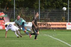 Kreisliga - Saison 2022/2023 - Türk.SV Ingolstadt - TSV Gaimersheim - Benjamin Anekin weiss Gaimersheim - Bilal Gürle Torwart Türkisch - Foto: Meyer Jürgen