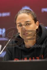 3. Liga; FC Ingolstadt 04 - Arminia Bielefeld; 0:3 Interview Pressekonferenz Cheftrainerin Sabrina Wittmann (FCI)