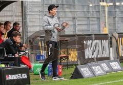 2.BL; SV Sandhausen - FC Ingolstadt 04 - Cheftrainer Roberto Pätzold (FCI) schreit zu den Spielern