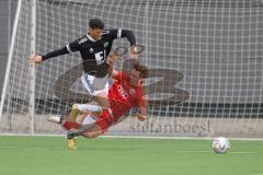 Bayernliga Nord - Saison 2023/24 - FC Ingolstadt 04 II - DJK Ammerthal - Moritz Wiezorrek (Nr.15 - FCI) - Kaiser Marcel schwarz Ammerthal  - Foto: Meyer