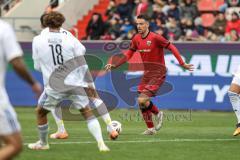 3. Liga; FC Ingolstadt 04 - 1. FC Saarbrücken; Max Besuschkow (17, FCI) Wilhelm Lasse (18 FCS)