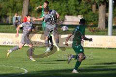 Totopokal- Saison 2023/2024 - SV Manching  - VFB Eichstätt - Fabian Neumayer (Nr.9 - SV Manching) - Zimmermann Johannis grau Eichstätt - Foto: Meyer Jürgen