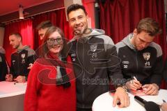 2024_1_16 - 3. Liga - Saison 2023/24 - Fantreffen - FC Ingolstadt 04 -  - Lukas Fröde (Nr.34 - FC Ingolstadt 04) - XXXXX - Foto: Meyer Jürgen