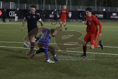 Bayernliga Süd - Saison 2021/2022 - FC Ingolstadt 04 II - VFR Garching - Der 2:0 Führungstreffer durch Domislic Renato (#17 FCI) - Dominic Dachs Torwart Garching - jubel - Foto: Meyer Jürgen