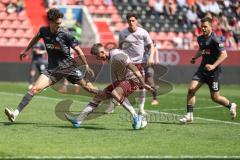 3. Liga; FC Ingolstadt 04 - VfL Osnabrück; Gustav Christensen (24, FCI) Janotta Theo (20 VFL) Kammerbauer Patrick (31 VFL) Dennis Kaygin (10, FCI)