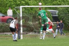 A-Klasse - Saison 2023/24 - TSV Gaimersheim II - FC Gerolfing II-  - Vincent Hüber grün Gerolfing - Sebastian Hirschbeck Torwart Gaimersheim - Foto: Meyer Jürgen