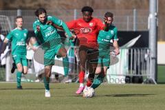 Bayernliga Nord - Saison 2023/24 - FC Ingolstadt 04 II - TSV Neudrossenfeld - Michael Udebuluzor (Nr.11 - FCI) - Gareis Daniel links Neudrossenfeld - Foto: Meyer Jürgen