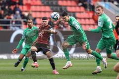 3. Liga; FC Ingolstadt 04 - 
SV Sandhausen; Hans Nunoo Sarpei (18 FCI) Ben Balla Yassin (26 SVS) Fuchs Alexander (16 SVS) #Göttlicher Felix (21 SVS)