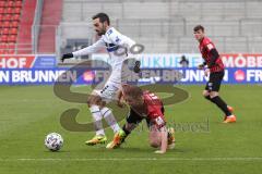 3. Liga - FC Ingolstadt 04 - Waldhof Mannheim - Marc Stendera (10, FCI) Garcia Rafael (16 Mannheim)