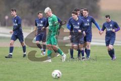Kreisklasse - Saison 2024/25- SV Lippertshofen - TSV Etting - Der 0:2 Führungstreffer durch Alexander Thielmann blau Etting - jubel - Foto: Meyer Jürgen