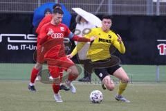 Bayernliga Süd - Saison 2022/2023 - FC Ingolstadt 04 - SV Kirchanschöring - Mario Götzendorfer (Nr.23 - FCI II) - Lobendank David gelb Kirchanschöring - Foto: Meyer Jürgen