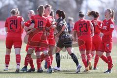 2. Frauen-Bundesliga Süd - Saison 2020/2021 - FC Ingolstadt 04 - FC Würzburger Kickers - Der 1:0 Teffer durch Halm Vanessa rot FCI - jubel - Foto: Meyer Jürgen